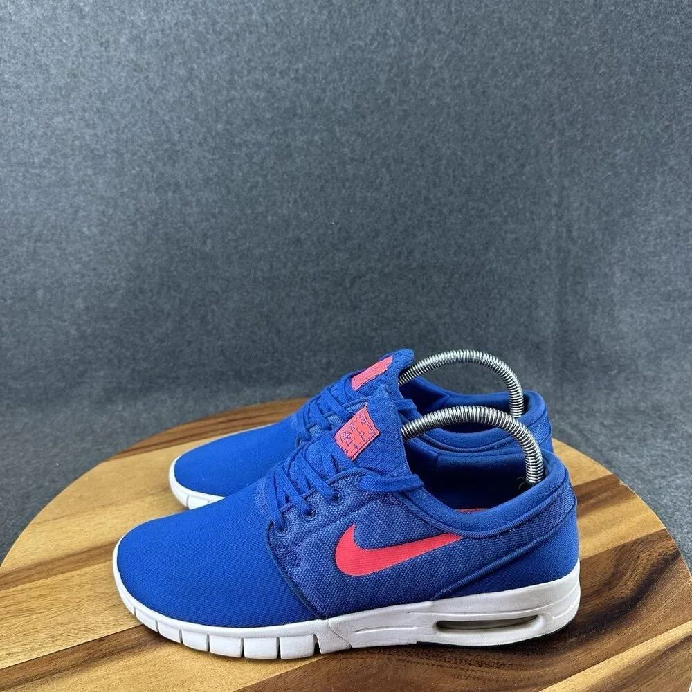 Nike Stefan Janoski Max Running Shoes Men Size 7.5 Blue White Comfort Sneakers